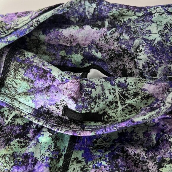 Lululemon Fast & Free Crop II Nulux 19"Vivid Vision Multi Black Size 6 - Picture 12 of 16